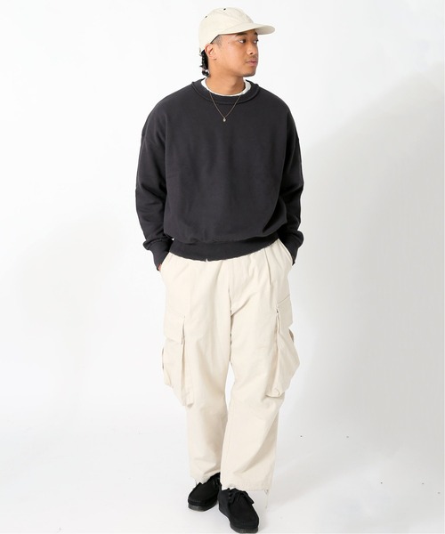 Oriens JOURNAL STANDARD（オリエンス ジャーナルスタンダード）の「Worn Out ダメージスウェット◆（Tシャツ/カットソー・メンズ・ブラック/ネイビー/レッド/グリーン・MEDIUM/LARGE）」の5枚目の写真