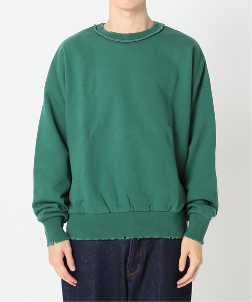 Oriens JOURNAL STANDARD（オリエンス ジャーナルスタンダード）の「Worn Out ダメージスウェット◆（Tシャツ/カットソー・メンズ・ブラック/ネイビー/レッド/グリーン・MEDIUM/LARGE）」の17枚目の写真