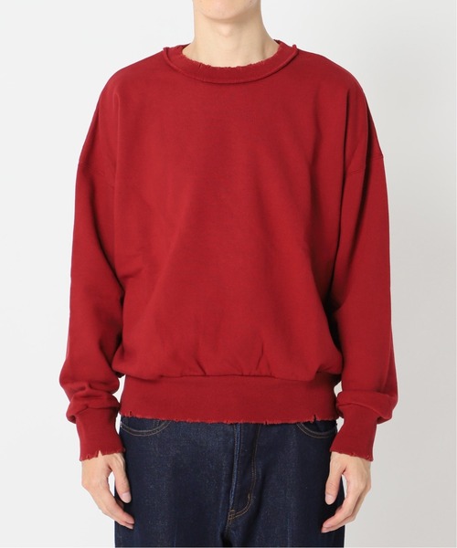 Oriens JOURNAL STANDARD（オリエンス ジャーナルスタンダード）の「Worn Out ダメージスウェット◆（Tシャツ/カットソー・メンズ・ブラック/ネイビー/レッド/グリーン・MEDIUM/LARGE）」の22枚目の写真