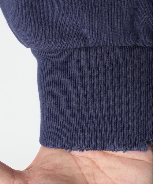 Oriens JOURNAL STANDARD（オリエンス ジャーナルスタンダード）の「Worn Out ダメージスウェット◆（Tシャツ/カットソー・メンズ・ブラック/ネイビー/レッド/グリーン・MEDIUM/LARGE）」の14枚目の写真