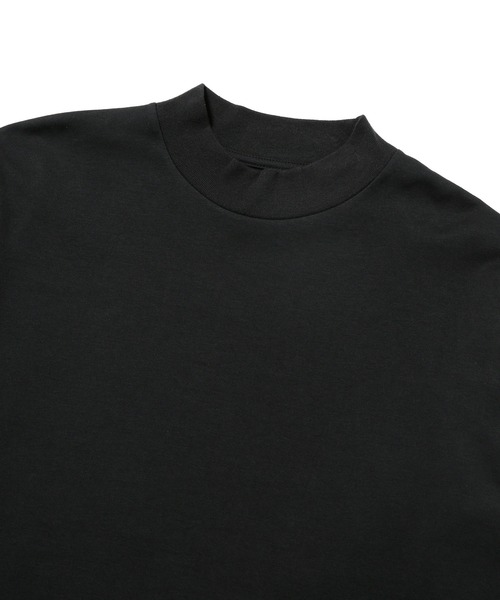 NANO universe(ナノユニバース)の「Anti SmellモックネックロングスリーブTシャツ(Tシャツ/カットソー・メンズ・ブラック/ホワイト/グレー・L/S/M/XL)」の6枚目の写真