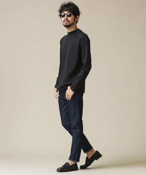 NANO universe(ナノユニバース)の「Anti SmellモックネックロングスリーブTシャツ(Tシャツ/カットソー・メンズ・ブラック/ホワイト/グレー・L/S/M/XL)」の12枚目の写真