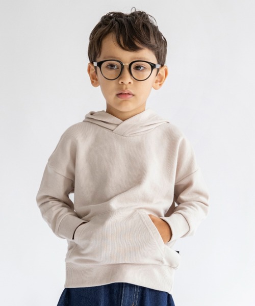 BRANSHES(ブランシェス)の「【カラバリ】裏毛パーカー(パーカー・キッズ・ブラウン/ブルー/アイボリー/ブラック/エンジ・110/130/150/100/120/140)」の2枚目の写真