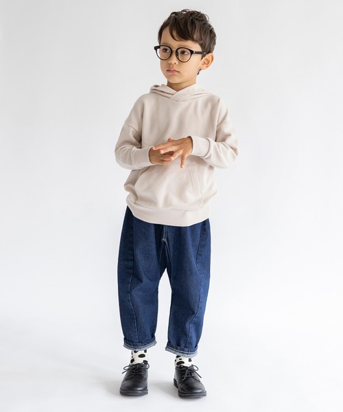 BRANSHES(ブランシェス)の「【カラバリ】裏毛パーカー(パーカー・キッズ・ブラウン/ブルー/アイボリー/ブラック/エンジ・110/130/150/100/120/140)」の13枚目の写真