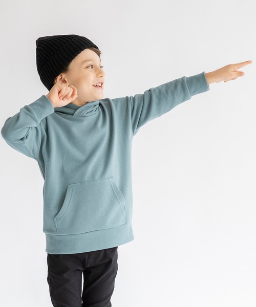 BRANSHES(ブランシェス)の「【カラバリ】裏毛パーカー(パーカー・キッズ・ブラウン/ブルー/アイボリー/ブラック/エンジ・110/130/150/100/120/140)」の6枚目の写真