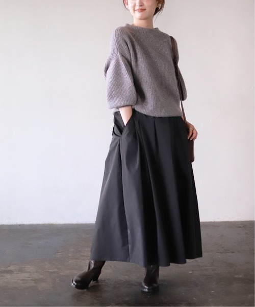 SLOBE IENA(スローブイエナ)の「TAYLOR 畦ニットプルオーバー◆(ニット/セーター・レディース・チャコールグレー/グリーン/ピンク・FREE)」の9枚目の写真