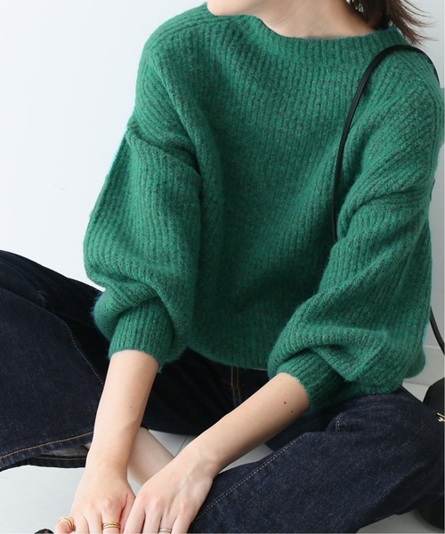 SLOBE IENA(スローブイエナ)の「TAYLOR 畦ニットプルオーバー◆(ニット/セーター・レディース・チャコールグレー/グリーン/ピンク・FREE)」の20枚目の写真