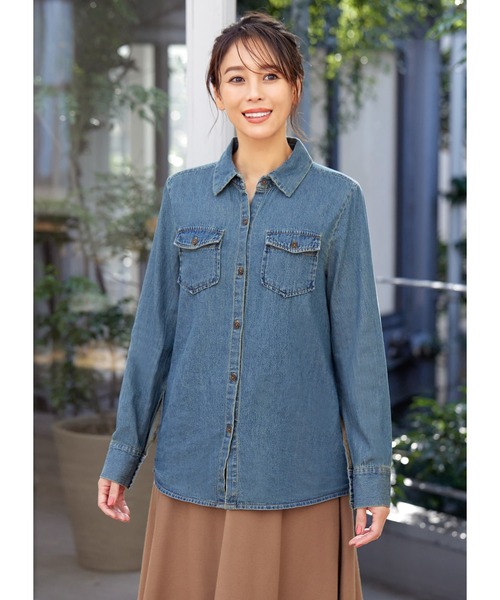 スタイルデリ STYLE DELI ベーシックデニムシャツB （ブルー） スタイルデリ STYLE DELI ベーシックデニムシャツB （ブルー