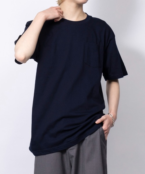 Printstar（プリントスター）の「【Printstar】5.6オンス プレミアムコットン ヘビーウェイトポケットTシャツ シンプル半袖無地T ベーシック  00109（Tシャツ/カットソー・メンズ・ブラック/バーガンディー/オレンジ/グレー/ホワイト/ネイビー/カーキ・MEDIUM/SMALL/X-LARGE/LARGE）」の5枚目の写真