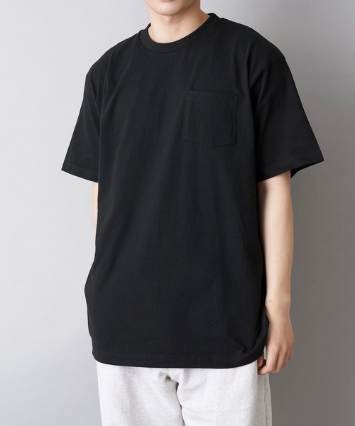 Printstar（プリントスター）の「【Printstar】5.6オンス プレミアムコットン ヘビーウェイトポケットTシャツ シンプル半袖無地T ベーシック  00109（Tシャツ/カットソー・メンズ・ブラック/バーガンディー/オレンジ/グレー/ホワイト/ネイビー/カーキ・MEDIUM/SMALL/X-LARGE/LARGE）」の9枚目の写真