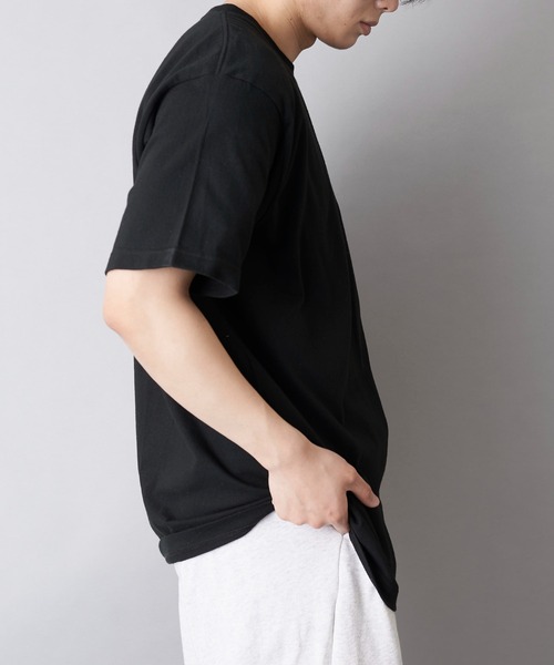 Printstar（プリントスター）の「【Printstar】5.6オンス プレミアムコットン ヘビーウェイトポケットTシャツ シンプル半袖無地T ベーシック  00109（Tシャツ/カットソー・メンズ・ブラック/バーガンディー/オレンジ/グレー/ホワイト/ネイビー/カーキ・MEDIUM/SMALL/X-LARGE/LARGE）」の10枚目の写真