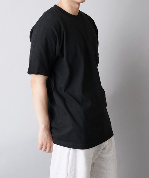 Printstar（プリントスター）の「【Printstar】5.6オンス プレミアムコットン ヘビーウェイトポケットTシャツ シンプル半袖無地T ベーシック  00109（Tシャツ/カットソー・メンズ・ブラック/バーガンディー/オレンジ/グレー/ホワイト/ネイビー/カーキ・MEDIUM/SMALL/X-LARGE/LARGE）」の11枚目の写真