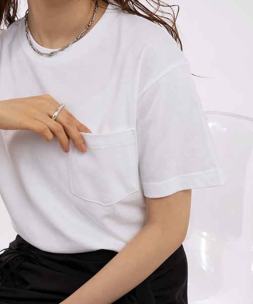 Printstar（プリントスター）の「【Printstar】5.6オンス プレミアムコットン ヘビーウェイトポケットTシャツ シンプル半袖無地T ベーシック  00109（Tシャツ/カットソー・メンズ・ブラック/バーガンディー/オレンジ/グレー/ホワイト/ネイビー/カーキ・MEDIUM/SMALL/X-LARGE/LARGE）」の21枚目の写真