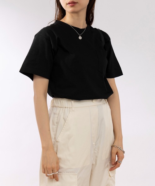 Printstar（プリントスター）の「【Printstar】5.6オンス プレミアムコットン ヘビーウェイトポケットTシャツ シンプル半袖無地T ベーシック  00109（Tシャツ/カットソー・メンズ・ブラック/バーガンディー/オレンジ/グレー/ホワイト/ネイビー/カーキ・MEDIUM/SMALL/X-LARGE/LARGE）」の16枚目の写真