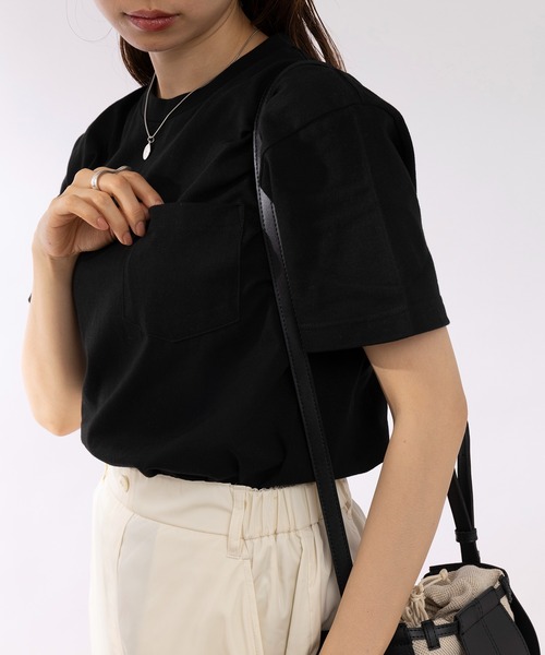 Printstar（プリントスター）の「【Printstar】5.6オンス プレミアムコットン ヘビーウェイトポケットTシャツ シンプル半袖無地T ベーシック  00109（Tシャツ/カットソー・メンズ・ブラック/バーガンディー/オレンジ/グレー/ホワイト/ネイビー/カーキ・MEDIUM/SMALL/X-LARGE/LARGE）」の15枚目の写真