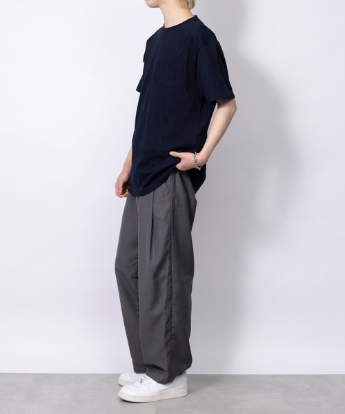 Printstar（プリントスター）の「【Printstar】5.6オンス プレミアムコットン ヘビーウェイトポケットTシャツ シンプル半袖無地T ベーシック  00109（Tシャツ/カットソー・メンズ・ブラック/バーガンディー/オレンジ/グレー/ホワイト/ネイビー/カーキ・MEDIUM/SMALL/X-LARGE/LARGE）」の20枚目の写真