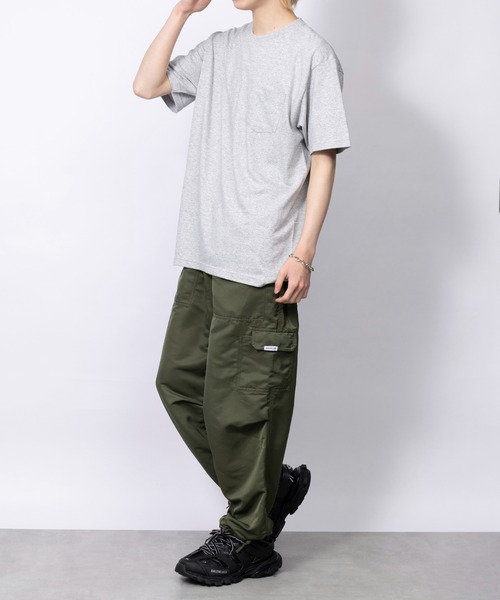 Printstar（プリントスター）の「【Printstar】5.6オンス プレミアムコットン ヘビーウェイトポケットTシャツ シンプル半袖無地T ベーシック  00109（Tシャツ/カットソー・メンズ・ブラック/バーガンディー/オレンジ/グレー/ホワイト/ネイビー/カーキ・MEDIUM/SMALL/X-LARGE/LARGE）」の22枚目の写真