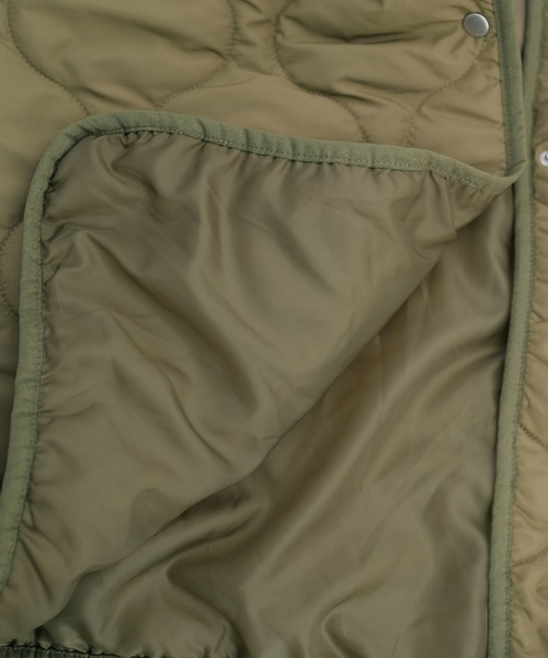 ＡＮＤＪ（アンドジェイ）の「ボア切替キルティングノーカラーコート（ダウンジャケット/コート・レディース・カーキ/モカ・M）」の22枚目の写真