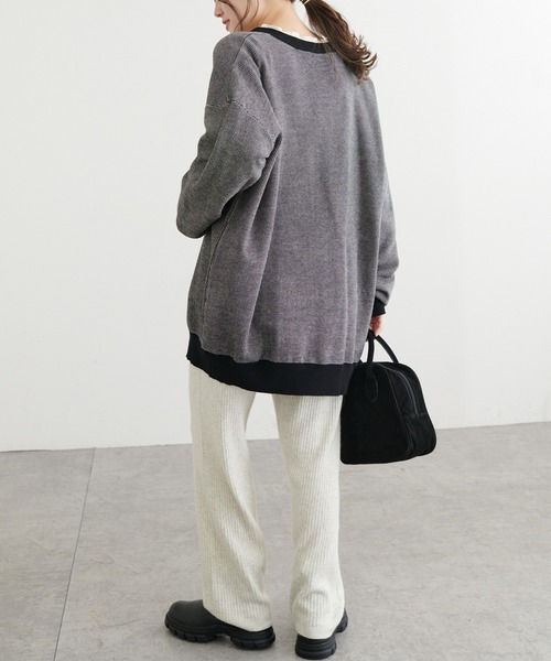 PUAL CE CIN（ピュアルセシン）の「【Du noir】ジャガードニットカーディガン（カーディガン/ボレロ・レディース・グリーン系その他/ブラック系その他・FREE）」の9枚目の写真