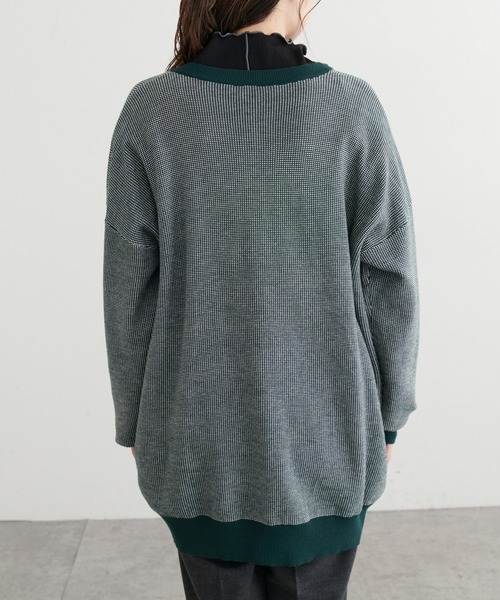 PUAL CE CIN（ピュアルセシン）の「【Du noir】ジャガードニットカーディガン（カーディガン/ボレロ・レディース・グリーン系その他/ブラック系その他・FREE）」の12枚目の写真