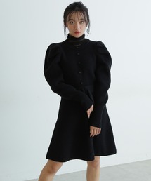 FREE'S MART | ◆ボリュームスリーブミニ丈ニットワンピース(ワンピース)
