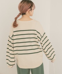 ITEMS URBANRESEARCH | ボーダーコクーンフォルムプルオーバー(ニット/セーター)