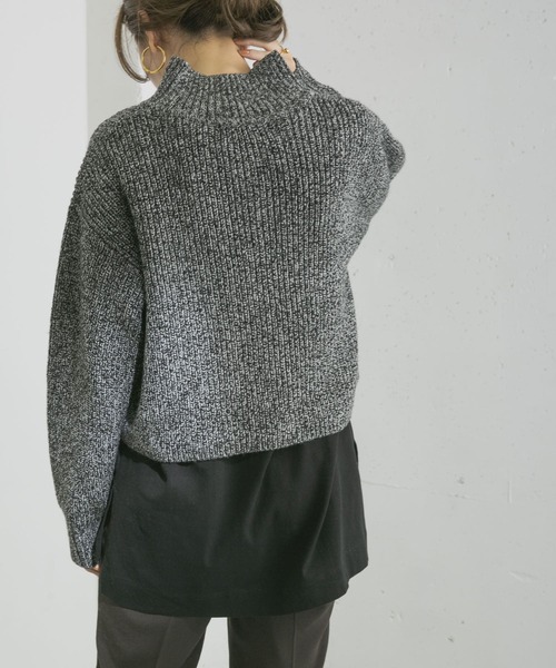 URBAN RESEARCH（アーバンリサーチ）の「ZIPニットコーディネートセットプルオーバー（ニット/セーター・レディース・ライトベージュ/イエロー/ブラック系その他/パープル・FREE）」の8枚目の写真