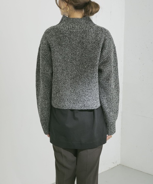 URBAN RESEARCH（アーバンリサーチ）の「ZIPニットコーディネートセットプルオーバー（ニット/セーター・レディース・ライトベージュ/イエロー/ブラック系その他/パープル・FREE）」の18枚目の写真