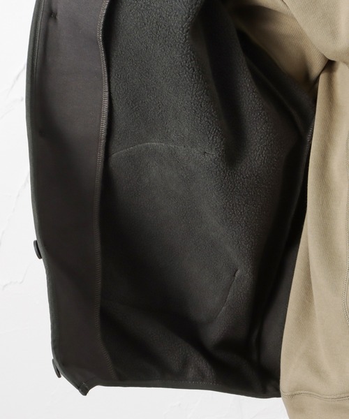 Dickies（ディッキーズ）の「Dickies ディッキーズ ルーズシルエット 裏シープ起毛カーディガン（カーディガン/ボレロ・レディース・カーキ/アイボリー/チャコール・フリー）」の17枚目の写真