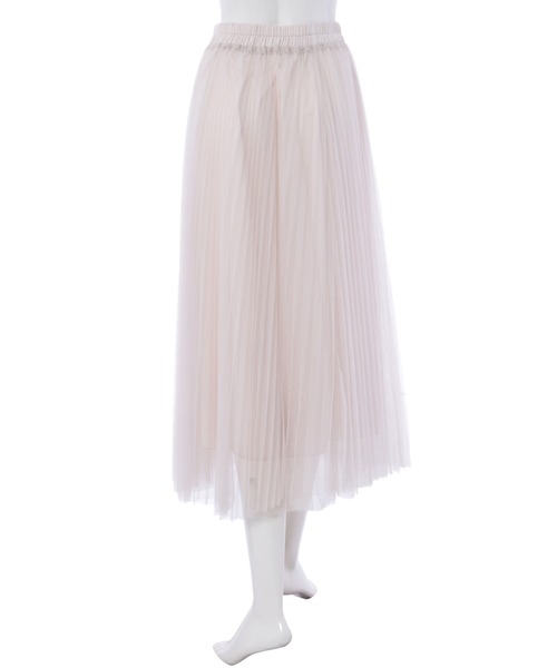 fifth（フィフス）の「細プリーツチュールスカート（スカート・レディース・ブラック/モカ/ライトベージュ・MEDIUM）」の8枚目の写真