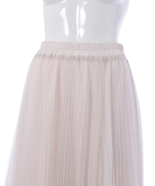 fifth（フィフス）の「細プリーツチュールスカート（スカート・レディース・ブラック/モカ/ライトベージュ・MEDIUM）」の9枚目の写真