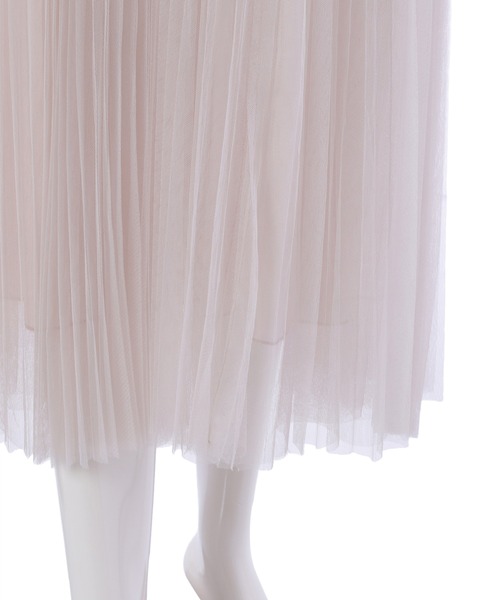 fifth（フィフス）の「細プリーツチュールスカート（スカート・レディース・ブラック/モカ/ライトベージュ・MEDIUM）」の10枚目の写真