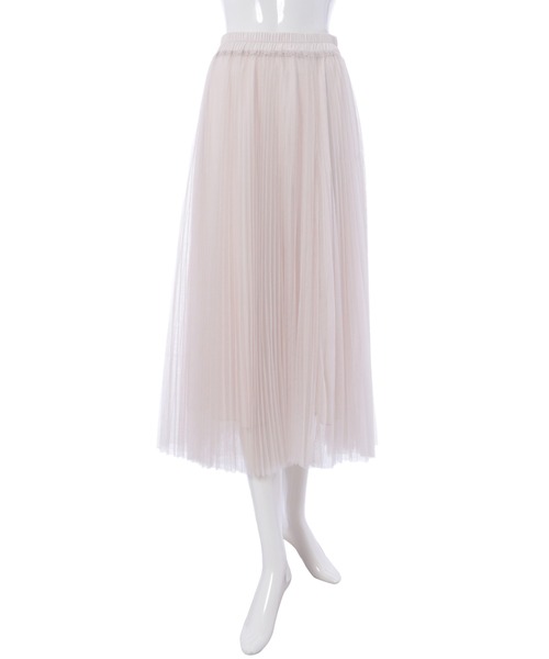 fifth（フィフス）の「細プリーツチュールスカート（スカート・レディース・ブラック/モカ/ライトベージュ・MEDIUM）」の12枚目の写真