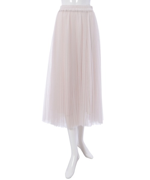 fifth（フィフス）の「細プリーツチュールスカート（スカート・レディース・ブラック/モカ/ライトベージュ・MEDIUM）」の6枚目の写真