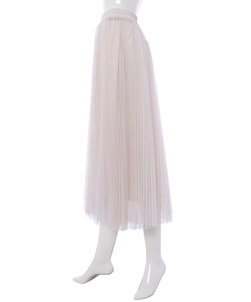 fifth（フィフス）の「細プリーツチュールスカート（スカート・レディース・ブラック/モカ/ライトベージュ・MEDIUM）」の7枚目の写真