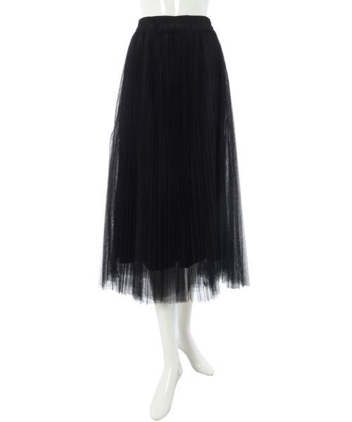 fifth（フィフス）の「細プリーツチュールスカート（スカート・レディース・ブラック/モカ/ライトベージュ・MEDIUM）」の13枚目の写真