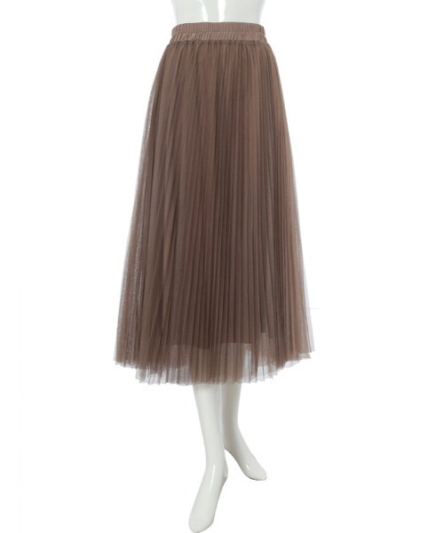 fifth（フィフス）の「細プリーツチュールスカート（スカート・レディース・ブラック/モカ/ライトベージュ・MEDIUM）」の14枚目の写真
