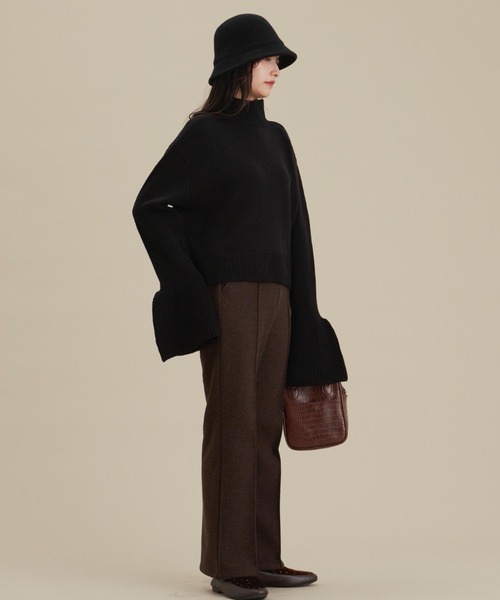 NEUNA（ヌナ）の「ウール100％バケットハット（ハット・レディース・ブラック/アイボリー・FREE）」の7枚目の写真