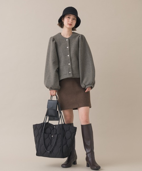 NEUNA（ヌナ）の「ウール100％バケットハット（ハット・レディース・ブラック/アイボリー・FREE）」の21枚目の写真