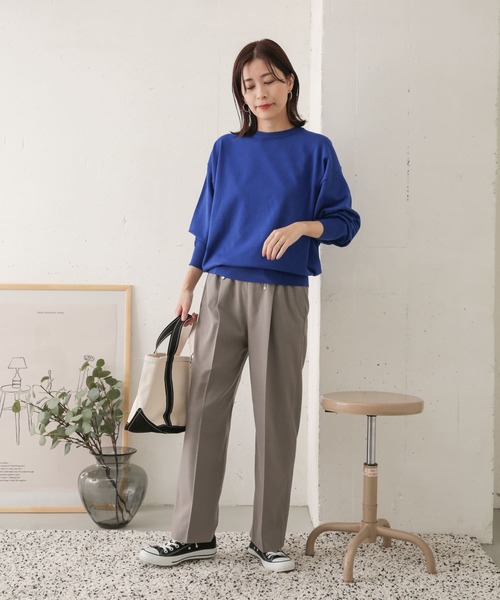 URBAN RESEARCH DOORS（アーバンリサーチドアーズ）の「ツイルストレートイージーパンツ（その他パンツ・レディース・ライトグレー/ブラック・38/36）」の11枚目の写真