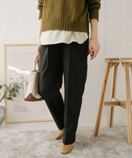 URBAN RESEARCH DOORS（アーバンリサーチドアーズ）の「ツイルストレートイージーパンツ（その他パンツ・レディース・ライトグレー/ブラック・38/36）」の15枚目の写真