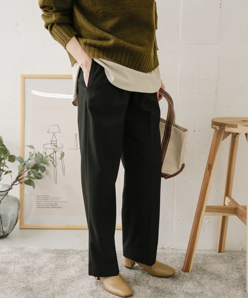 URBAN RESEARCH DOORS（アーバンリサーチドアーズ）の「ツイルストレートイージーパンツ（その他パンツ・レディース・ライトグレー/ブラック・38/36）」の17枚目の写真