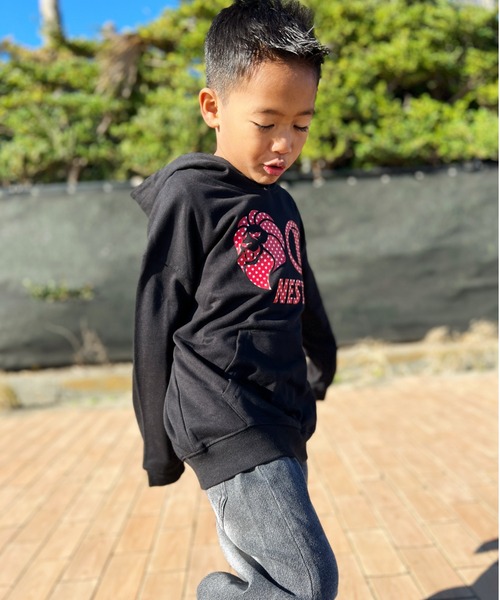 NESTA BRAND(ネスタブランド)の「NESTA KIDS(ネスタキッズ) / スターロゴパーカー(パーカー・キッズ・ブラック/レッド・150/130/120/140)」の5枚目の写真