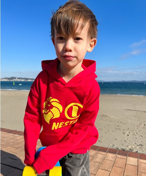 NESTA BRAND(ネスタブランド)の「NESTA KIDS(ネスタキッズ) / スターロゴパーカー(パーカー・キッズ・ブラック/レッド・150/130/120/140)」の10枚目の写真