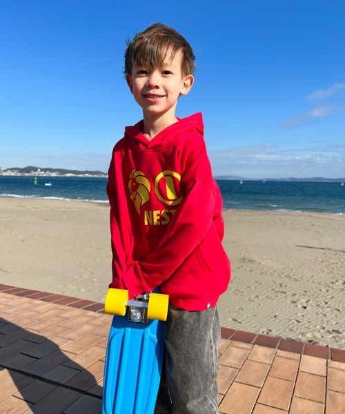 NESTA BRAND(ネスタブランド)の「NESTA KIDS(ネスタキッズ) / スターロゴパーカー(パーカー・キッズ・ブラック/レッド・150/130/120/140)」の11枚目の写真
