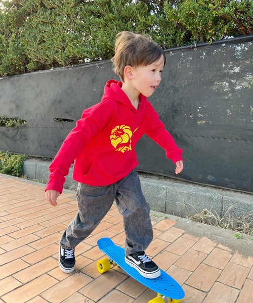 NESTA BRAND(ネスタブランド)の「NESTA KIDS(ネスタキッズ) / スターロゴパーカー(パーカー・キッズ・ブラック/レッド・150/130/120/140)」の12枚目の写真