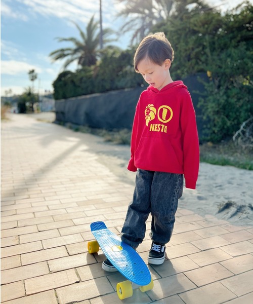 NESTA BRAND(ネスタブランド)の「NESTA KIDS(ネスタキッズ) / スターロゴパーカー(パーカー・キッズ・ブラック/レッド・150/130/120/140)」の13枚目の写真