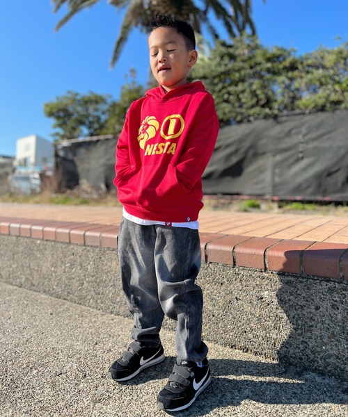 NESTA BRAND(ネスタブランド)の「NESTA KIDS(ネスタキッズ) / スターロゴパーカー(パーカー・キッズ・ブラック/レッド・150/130/120/140)」の16枚目の写真