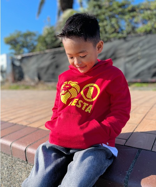 NESTA BRAND(ネスタブランド)の「NESTA KIDS(ネスタキッズ) / スターロゴパーカー(パーカー・キッズ・ブラック/レッド・150/130/120/140)」の15枚目の写真
