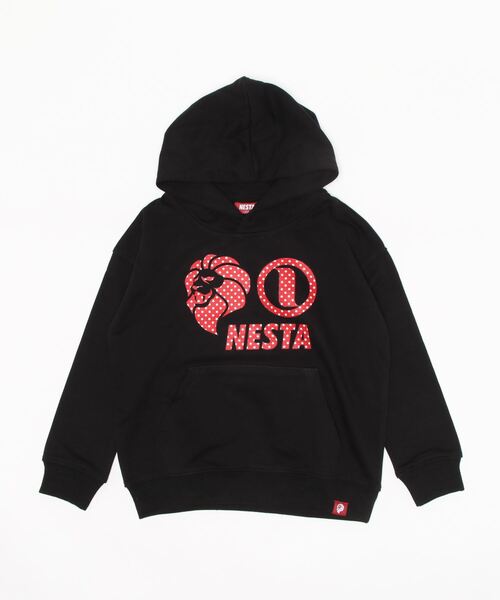 NESTA BRAND(ネスタブランド)の「NESTA KIDS(ネスタキッズ) / スターロゴパーカー(パーカー・キッズ・ブラック/レッド・150/130/120/140)」の17枚目の写真